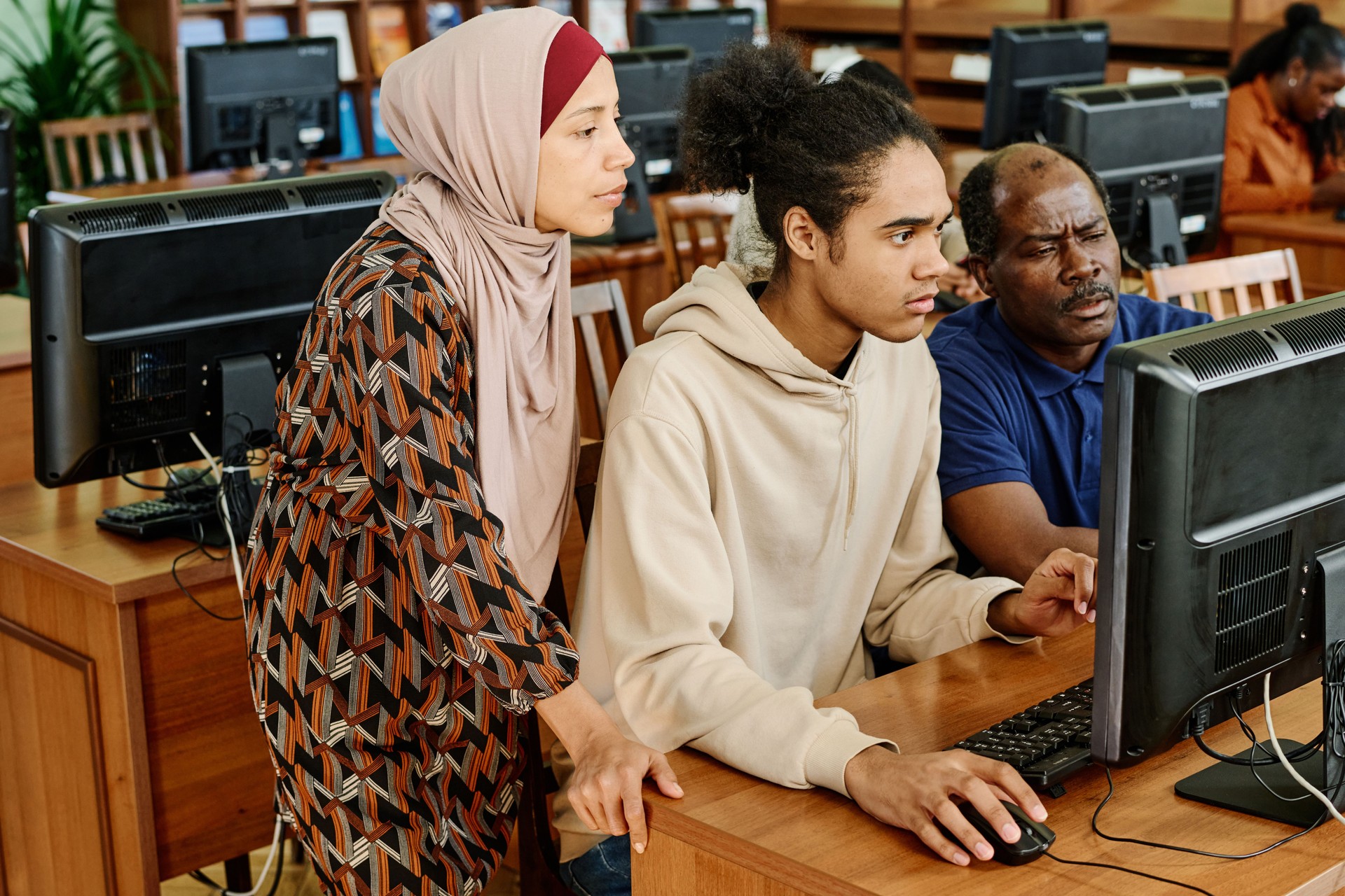 Immigrants Doing Task Together